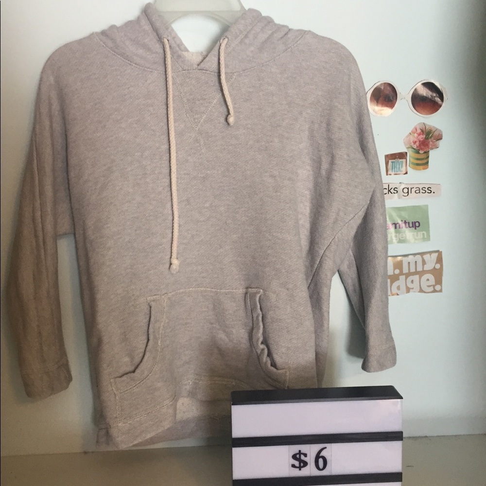 gray pullover